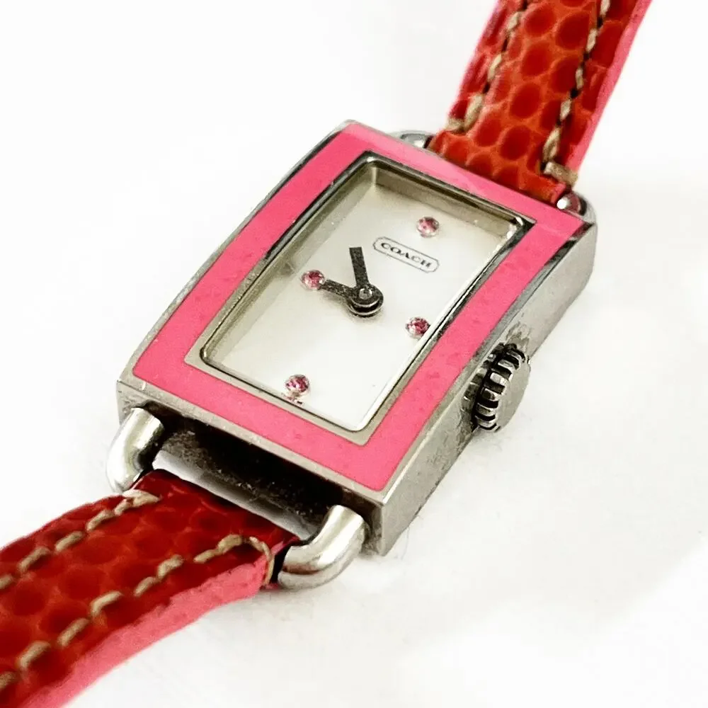Coach Pink Breast Cancer Awareness Pink Ribbon Watch Rare